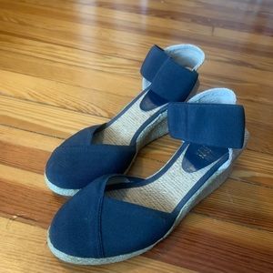 LAUREN Ralph Lauren navy espadrille wedges